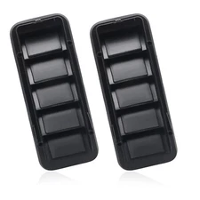 2x Back Panel Cab Air Vent Relief Grille for Chevrolet Silverado 1500 2500 3500