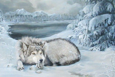 TRUDY LEE ESTES "APACHE WINTER" LIMITED EDITION HAND SIGNED COLOR LITHOGRAPH