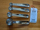 All-Clad 4pc Set Measuring Spoons Stainless Steel Standard 1 Tbsp 1,1/2, 1/4 Tsp