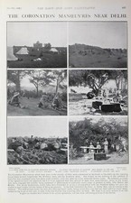 1903 Druck Koronations-Manöver Bei Delhi Bivouac-Küche Kameltransport