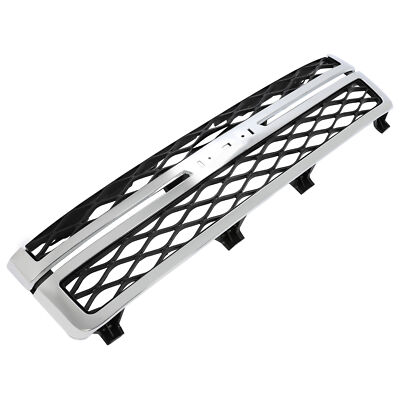 #ad #ad For Silverado Sierra 2500 3500 HD 11 14 Chrome Front Grille Black Mesh Stlye $101.55