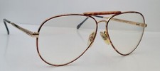 Vintage BerDel Wings Brown Gold Pilot Metal Sunglasses Italy FRAMES ONLY