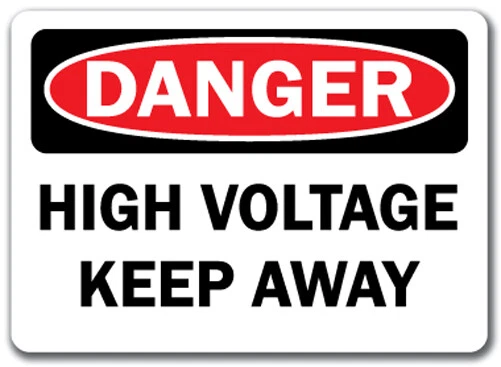 SIGNMISSION Danger Sign - High Voltage Keep Away - 10" x 14" OSHA Safety Sign