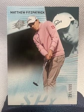 Matthew Fitzpatrick #SPX-26 291/699  - 2024 UPPER DECK PORTFOLIO GOLF