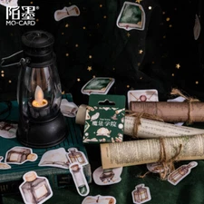 45pcs/box Magic Stickers Journal Planner Scrapbooking Collage Decoration Crafts