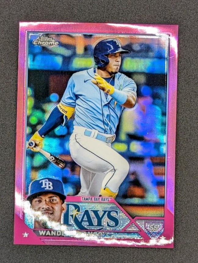 2023 Topps Chrome Pink Refractor #71 Wander Franco Tampa Bay Rays