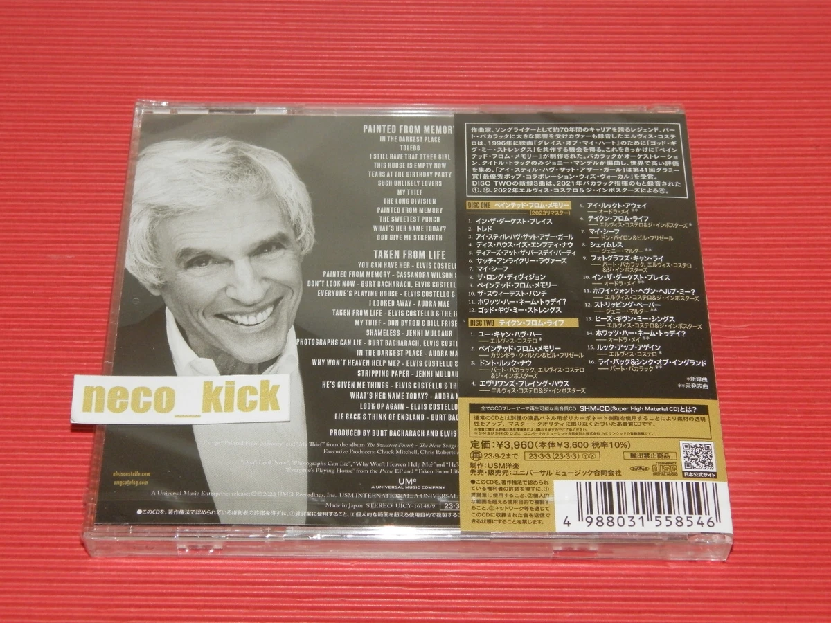 ELVIS COSTELLO & BURT BACHARACH THE SONGS OF 2023 JAPAN 2 SHM CD 5ET