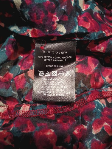 EDME & ESYLLTE Anthropologie Sheer Cotton Gauze Liberty Floral Tie Top Boho 6 - Picture 10 of 10