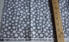 HASH DOT BLACK & WHITE  MICHAEL MILLER  100% COTTON FABRIC 17X42 INCHES