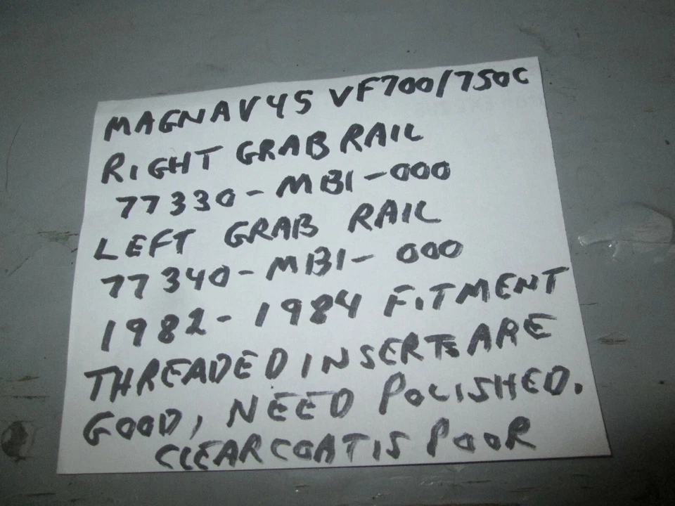 Magna V45 VF-700C / VF-750C L/R Grab rail set 77330-MB1-700 , 77340-MB1-700 - Image 3 of 4
