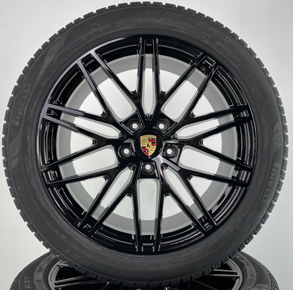 Porsche Cayenne Coupe 9Y3 II 21 Zoll Felgen RS Spyder Winterreifen NEU schwarz # - Bild 4 von 4