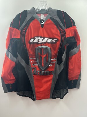 Dye Paintball Men’s Jersey Red Ironmen Padded Pullover Mesh Lightweight  Size XS - Main Image