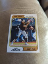 2023 Topps Heritage Baseball #168 Luis Liberato - San Diego Padres RC