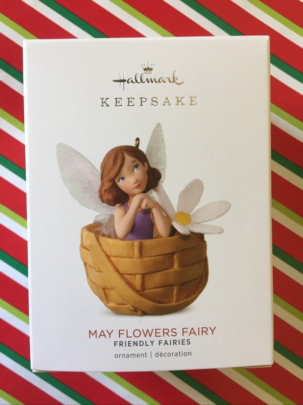 HALLMARK 2018 Ornament MAY FLOWERS FAIRY New SHIP FREE 4th Friendly Fairy Series