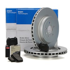 DELPHI Bremsscheiben Ø 365mm + Bremsbeläge für TESLA MODEL S (5YJS) hinten