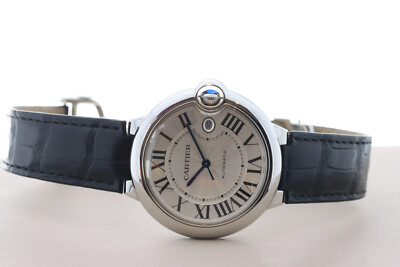 Cartier Ballon Bleu 42mm Automatic, Silver Roman Dial - Steel on