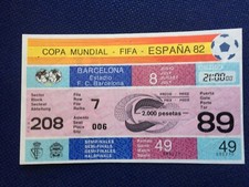 R17456 Ticket World Cup Spain 1982 WC 82 Poland Italy Match 49