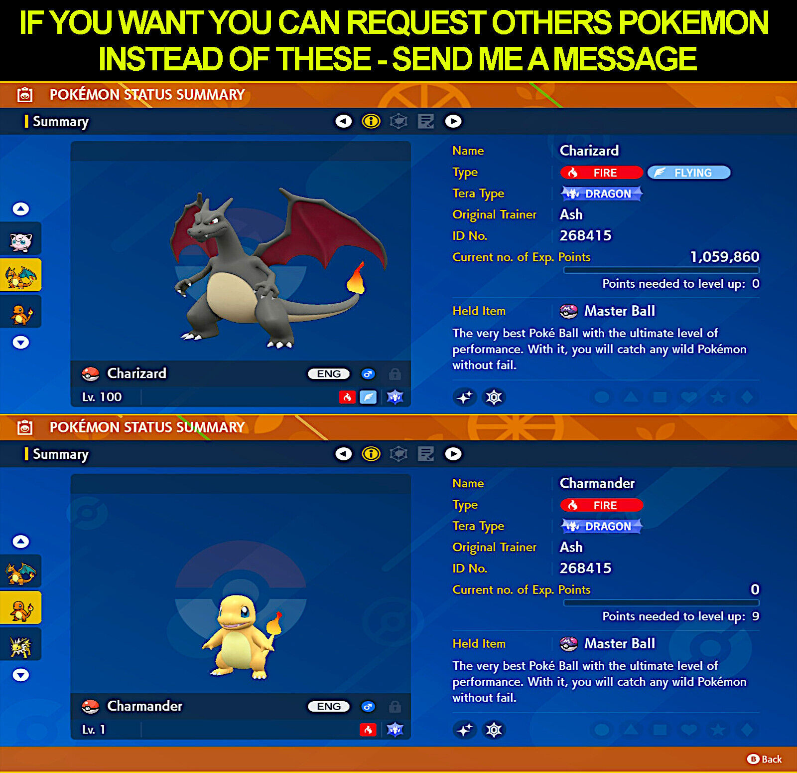 ✨Shiny 6IV Custom Pokemon✨ Scarlet & Violet / Choose Pokemon, EVs, Nature,  +More