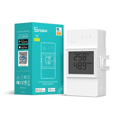 SONOFF TH Elite 16A/20A Smart WiFi Temperature Humidity Monitoring Switch Sensor