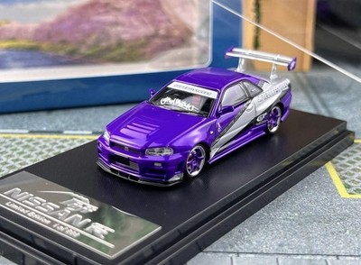 Fuji 1:64 JDM Skyline GTR R34 Nismo Z-Tune Sport Model Diecast Metal Car