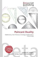 Lambert M. Surhone (U. A.) | Poincaré Duality | Taschenbuch | Englisch (2026)