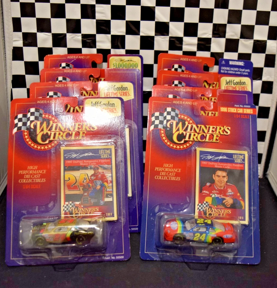 Winner's Circle Jeff Gordon Lifetime Series Set of 6 with Bonus Cars 1:64 Scale - Image 2 of 4