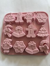 SILICONE SET OF 2 CHRISTMS MOLDS EACH MAKE 12