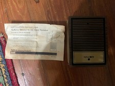 Vintage NuTone IS-65 Radio Intercom Door Speaker Walnut  Gold Finish NOS