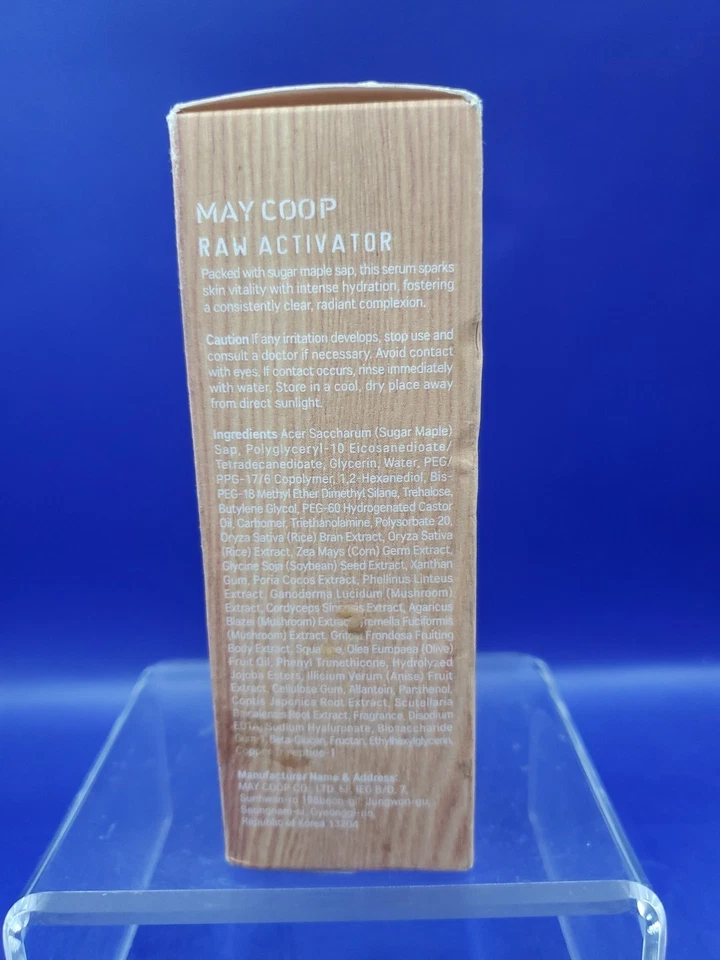 Maycoop Raw Activator May Coop Suero Hidrata Piel Radiante 60 ml 2,02 oz 12/26 Foto 4 de 4