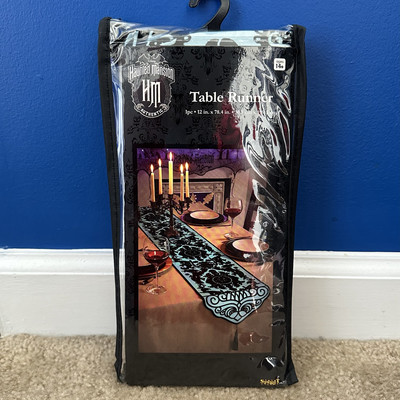 Disney Haunted Mansion Table Runner Halloween Spirit Party Decoration Spooky