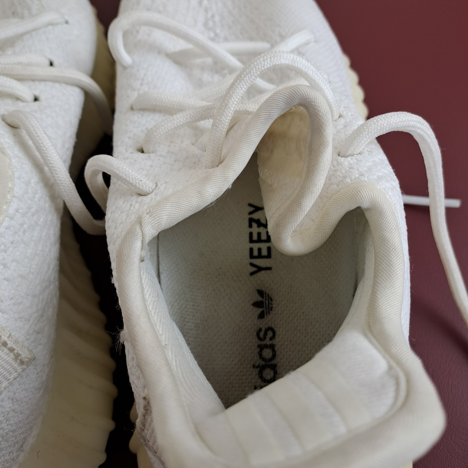 Adidas Yeezy Boost 350 V2 Running Shoes Mens Size 6.5 White Trainers Sneakers thumbnail 10