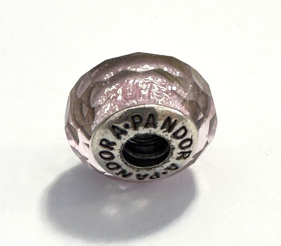 PANDORA  Bead Murano Glas Charm rosa Anhänger 925 er Sterling Silber