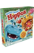 Hungry Hungry Hippos Game for Preschoolers |  Ages 4 and Up | 2 to 4 Players
