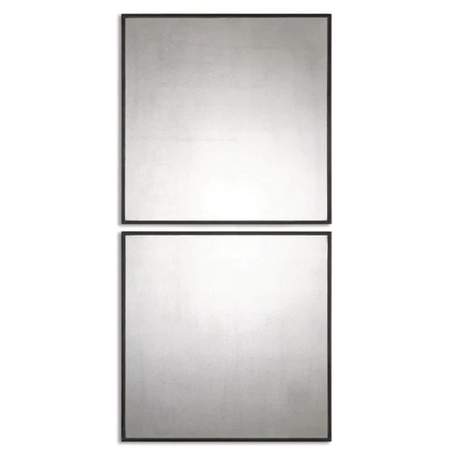 Matty Squares - 23.5 inch Square Mirror (Set of 2) - 23.5 inches wide by 1 - Picture 7 of 8