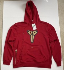 Brand New Nike Kobe Dri-FIT Basketball Red Pullover Hoodie HF0066-636 Size XL