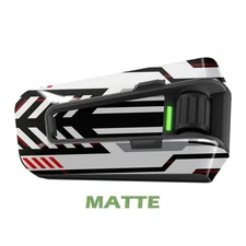 For Cardo Packtalk Neo Edge Pro Wrap Stickers Matte Decal White Conveyor