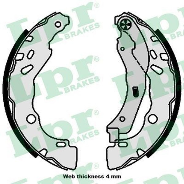 Bremsbackensatz Hinterachse FüR CitroËN Peugeot DS Opel Fiat DS3 C3 II-image