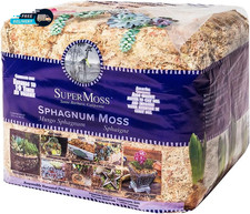  22325 Orchid Sphagnum Moss Dried Natural 1 Pound Mini Bale
