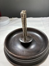 Vtg 60s Walnut Nut Cracker Bowl Includes 2 Nut Pick