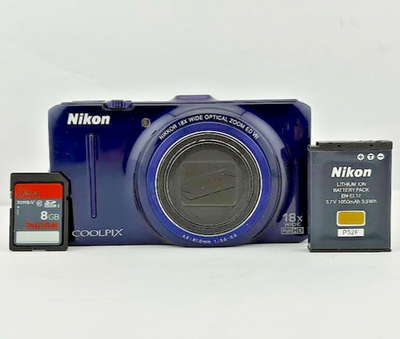 Nikon COOLPIX S9300 Noble Black 16.0MP 18x Optical Zoom GPS SD