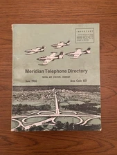 1966 Meridian, Mississippi Southern Bell Telephone Book / Directory