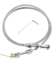 Zlirfy 36" Throttle Cable Kit,Car Braided Throttle Cable,LS Swap Steel Braide...