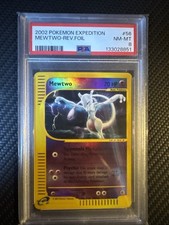 PSA 8 Mewtwo Reverse Holo Rare Pokémon Card Expedition 20/165 NM-MT