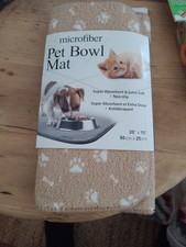 Jacent Microfiber Pet Bowl Mat, 1 EA