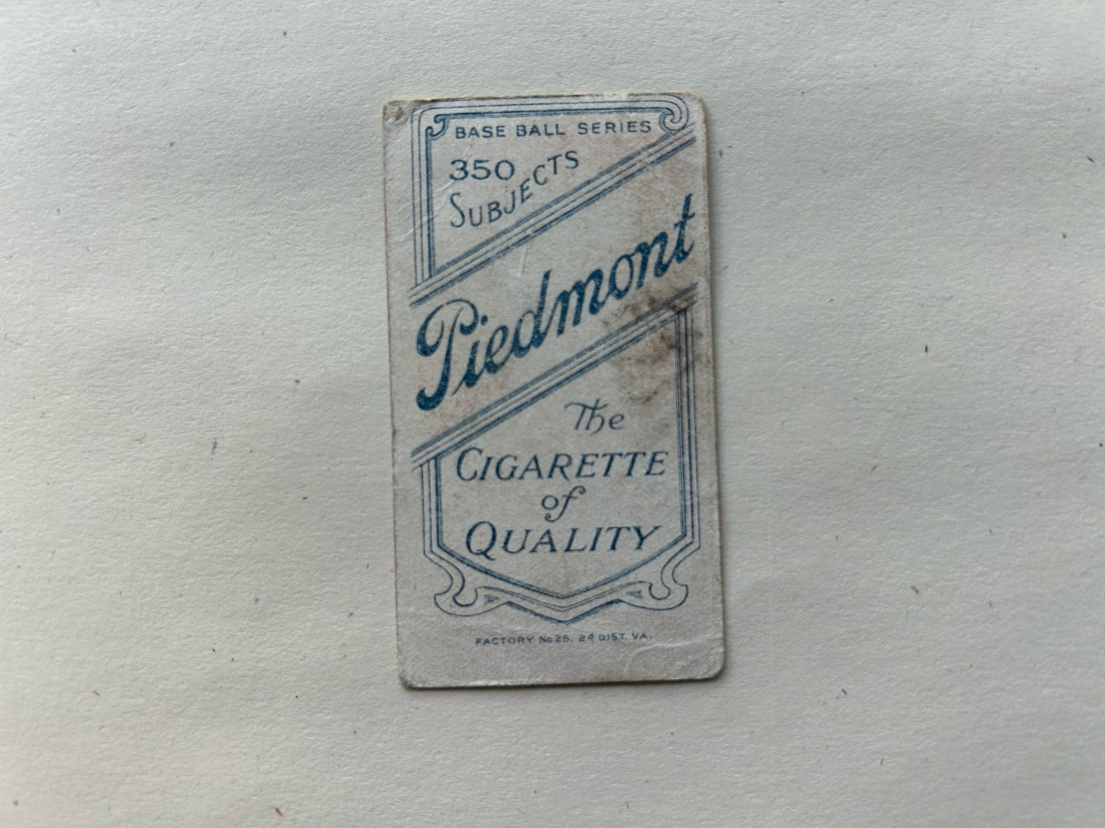 1909 T-206 Piedmont 350 AAA Milwaukee Brewers Stoney McGlynn (G/VG)Tobacco Card