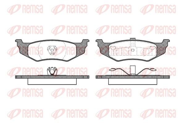 Remsa 0482.00 Bremsbelagsatz, Scheibenbremse FüR Chrysler Dodge Plymouth-image