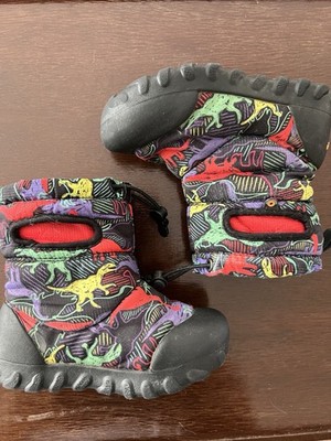 BOGS Rebound Snow Dino Boots Toddler Size 10 Waterproof Fleece BMOC SNOW N-DNO