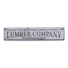 Lumber Company, Lumber Company Gift - Rustic Distressed Wood Sign