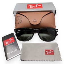 Ray-Ban New Wayfarer Sunglasses RB 2132 902 Brown Tortoise Green 58mm w/case