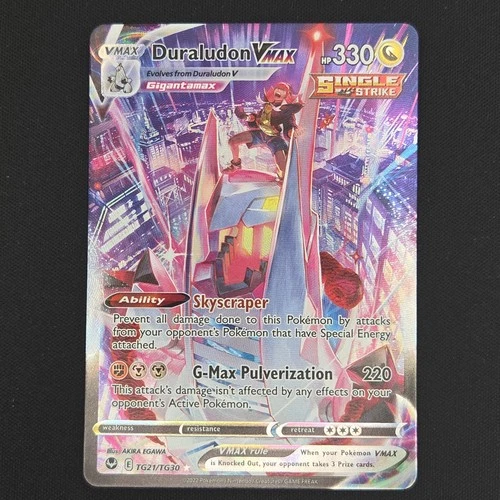 Pokemon TCG Card Duraludon VMAX TG21/TG30 Silver Tempest Trainer Gallery - NM